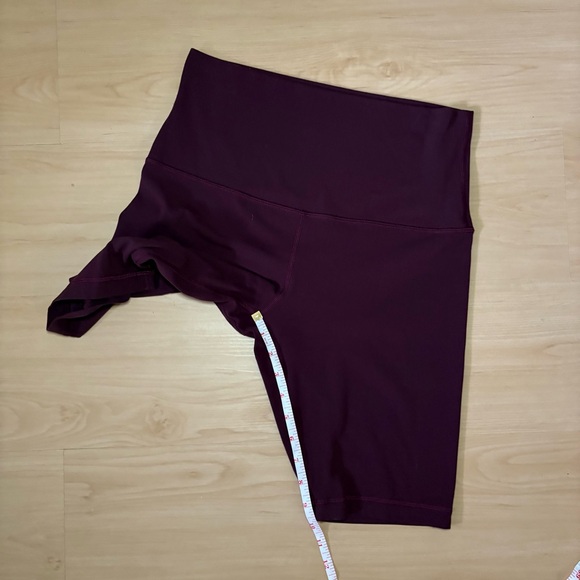 Lululemon Align 10” High Rise Bike Shorts Maroon Size 10 Nulu Buttery Soft Yoga - Picture 6 of 9
